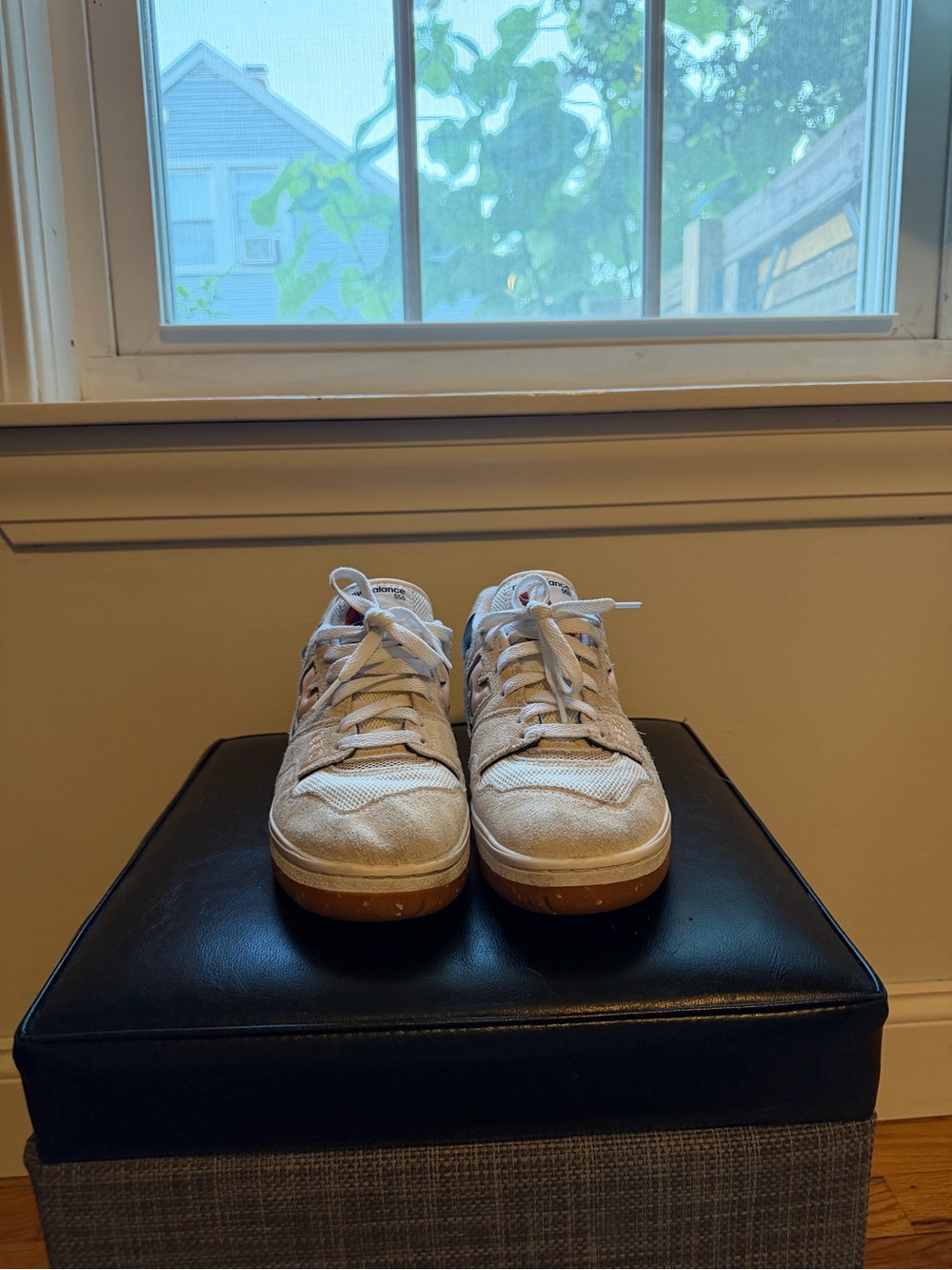 New Balance Cream, Pink & Navy 550 - Picture 4 of 4